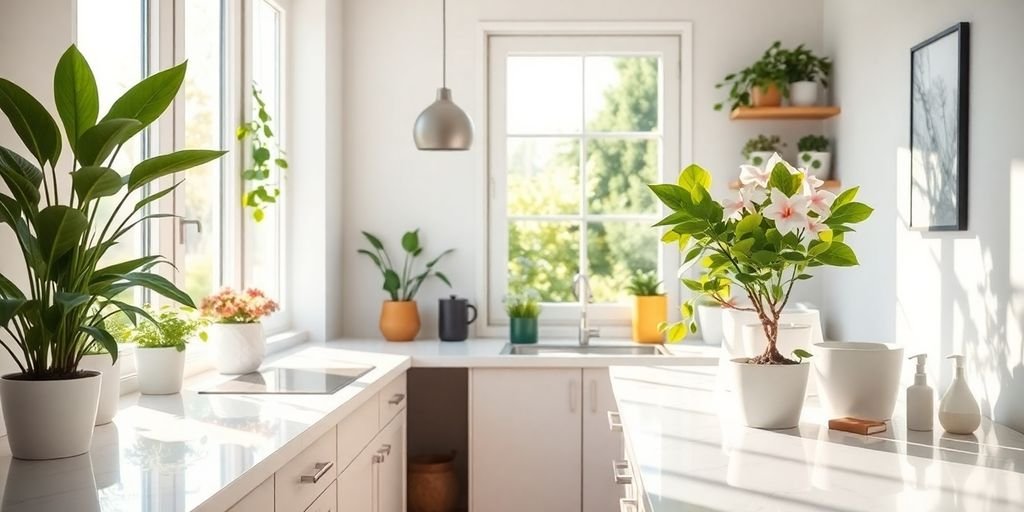Clean home interior promoting allergy prevention and fresh air.